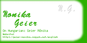 monika geier business card