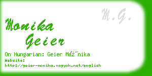 monika geier business card